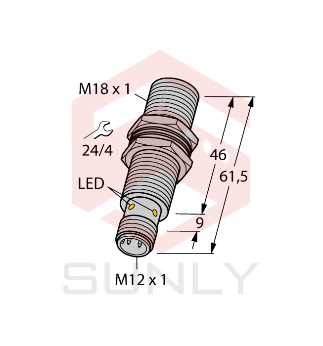 Cảm biến khoảng cách cảm ứng Turck BI8U-EM18M-AP6X2-H1141