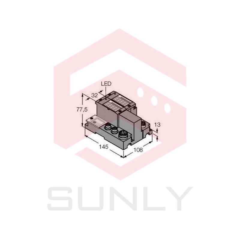 Programmable Set for Simple I/O Communication via Ethernet/IP in IP67 TI-BL67-PG-EIP-S-2