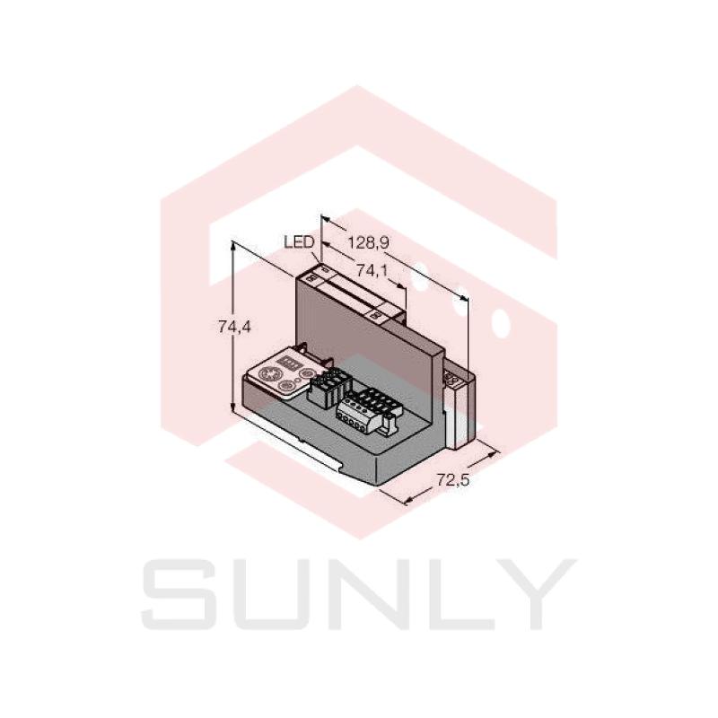 Set for Simple I/O Communication via DeviceNet in IP20 TI-BL20-DN-S-2