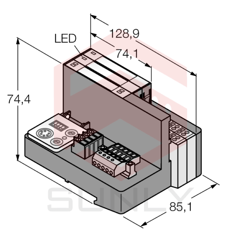 Set for Simple I/O Communication via DeviceNet in IP20TI-BL20-DN-S-4