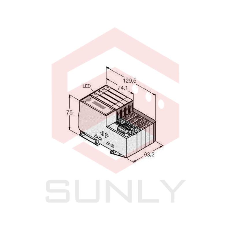 Set for Simple I/O Communication via Ethernet TI-BL20-EN-S-8