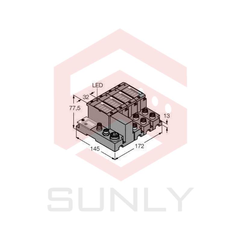 Set for Simple I/O Communication via Ethernet TI-BL67-EN-S-6