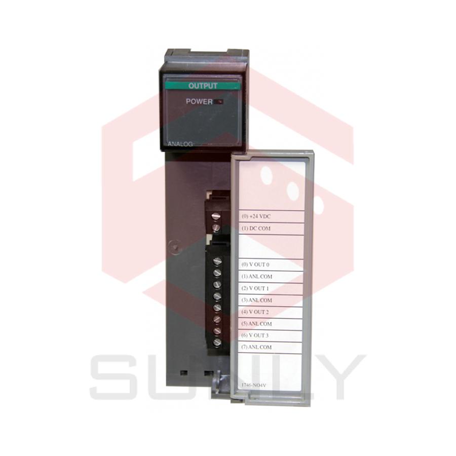 The Allen-Bradley 1746-NO4V SLC 500 Analog Output Module