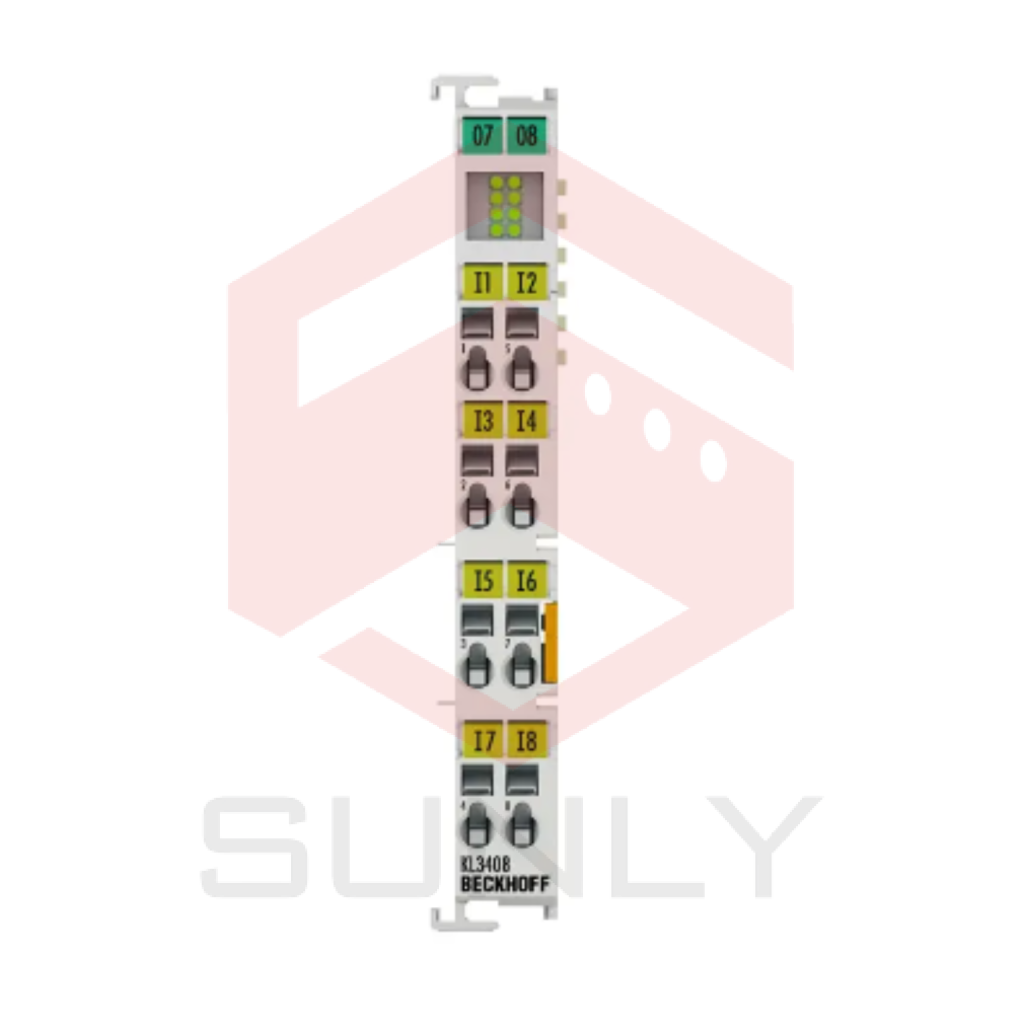KL3408 | Terminal Bus, đầu vào analog 8 kênh, điện áp, ±10 V, 12 bit, đơn kết