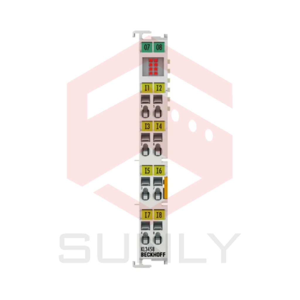 KL3458 | Bộ kết nối Bus, 8 kênh đầu vào tín hiệu analog, dòng điện, 4…20 mA, 12 bit, đơn đầu