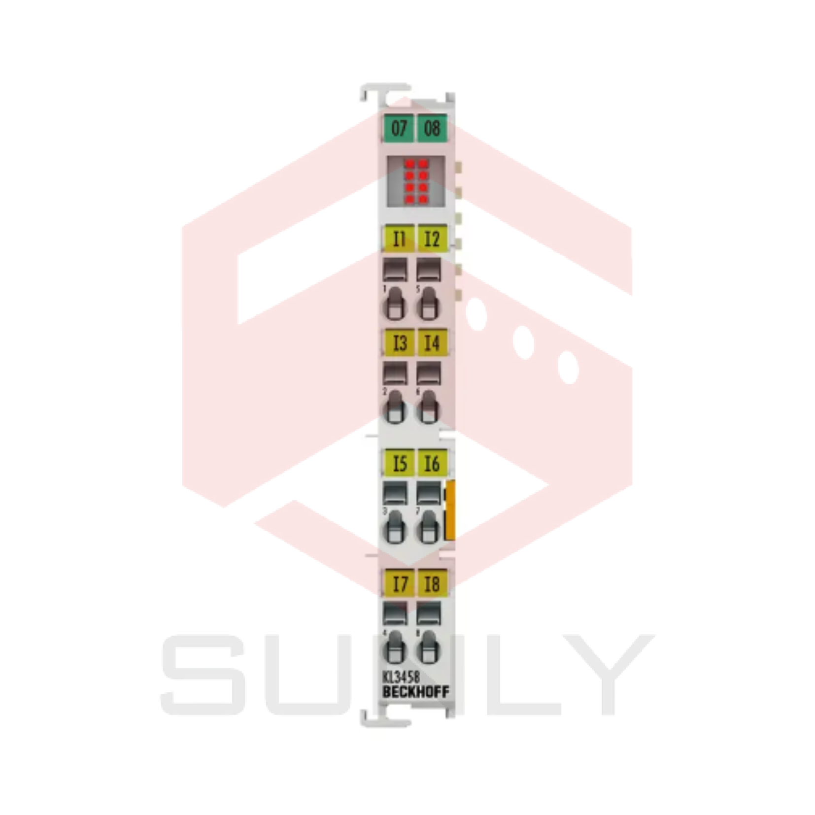 KL3458 | Bộ kết nối Bus, 8 kênh đầu vào tín hiệu analog, dòng điện, 4…20 mA, 12 bit, đơn đầu