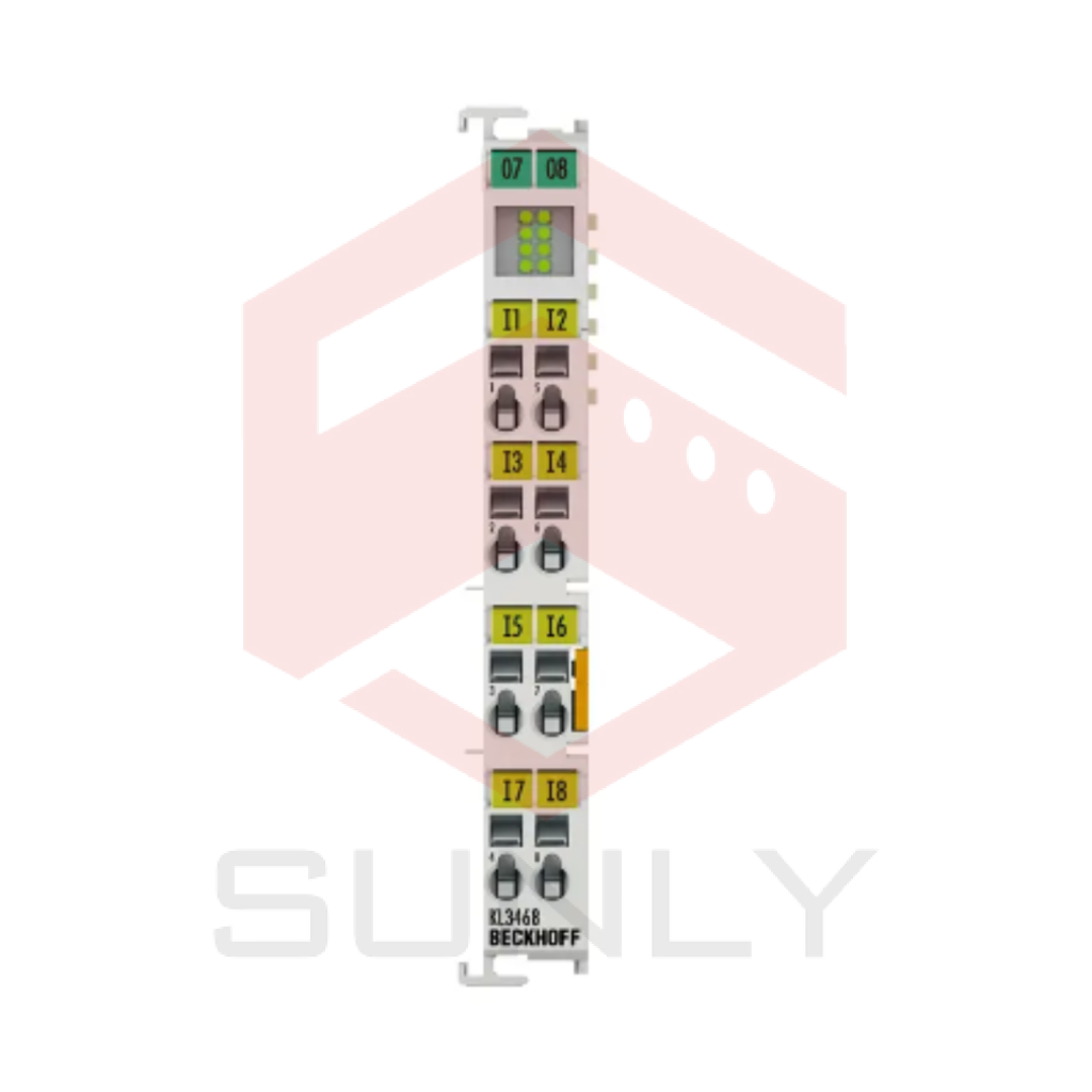 KL3468 | Bộ kết nối Bus, 8 kênh đầu vào tín hiệu analog, điện áp, 0…10 V, 12 bit, đơn đầu