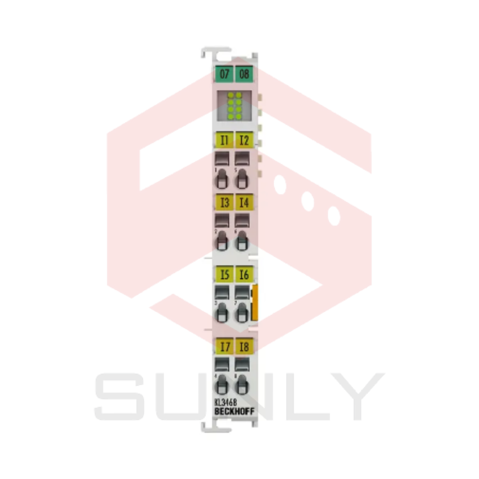 KL3468 | Bộ kết nối Bus, 8 kênh đầu vào tín hiệu analog, điện áp, 0…10 V, 12 bit, đơn đầu