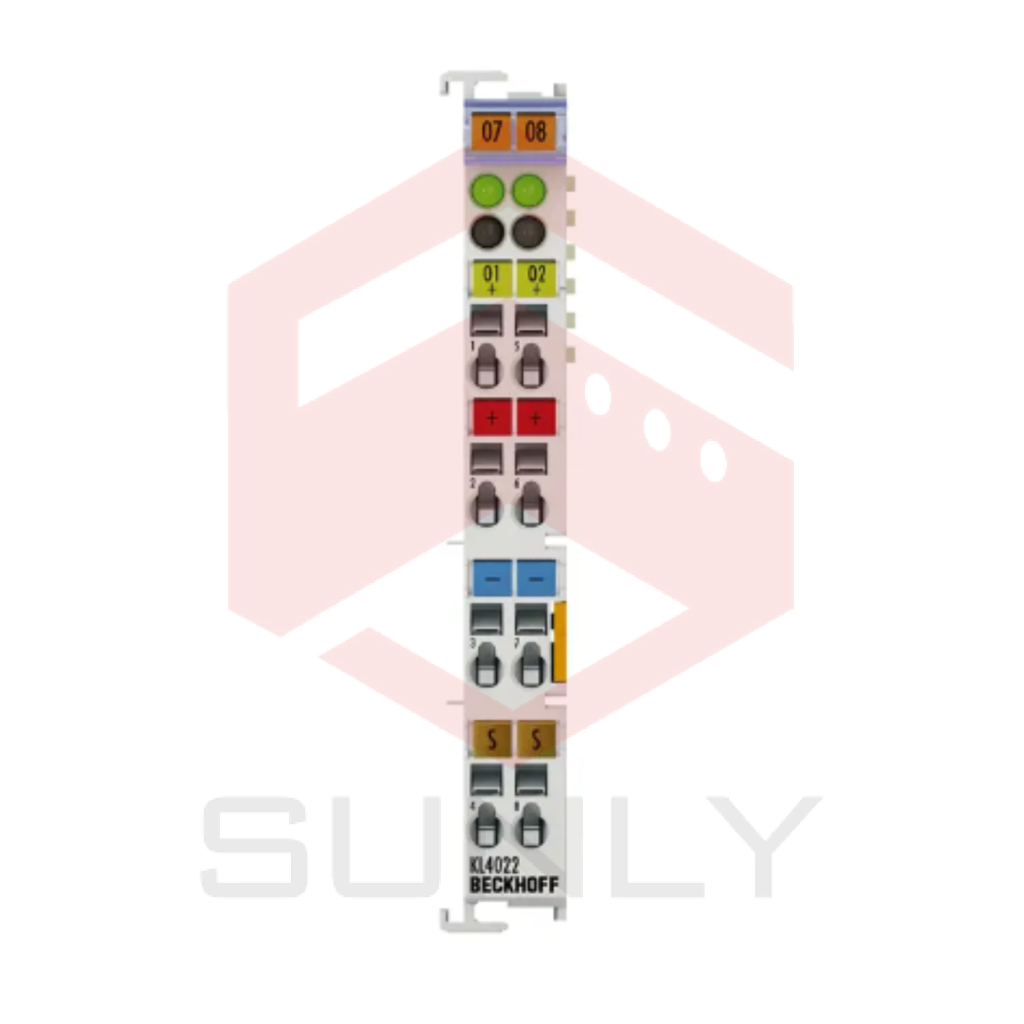 KL4022 | Bộ kết nối Bus, 2 kênh đầu ra tín hiệu analog, dòng điện, 4…20 mA, 12 bit, đơn đầu