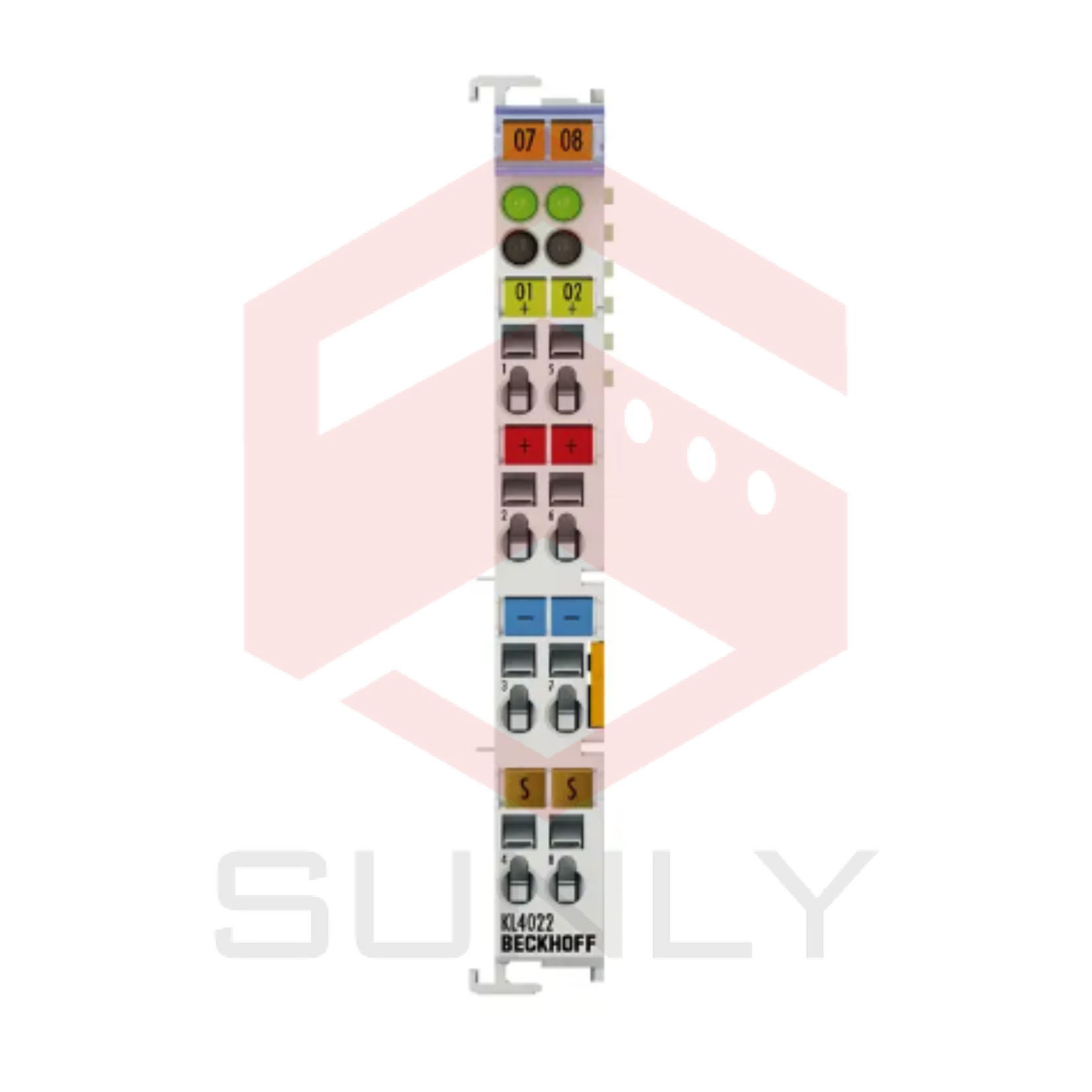KL4022 | Bộ kết nối Bus, 2 kênh đầu ra tín hiệu analog, dòng điện, 4…20 mA, 12 bit, đơn đầu